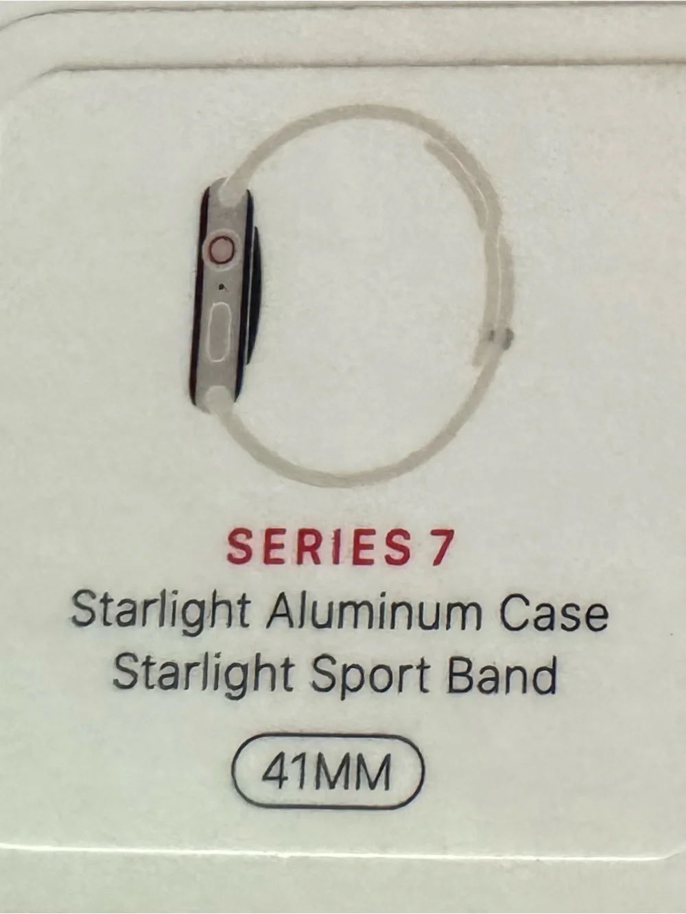 Apple Watch Series 7 Starlight Aluminum Case with Starlight Sport Band - 41mm